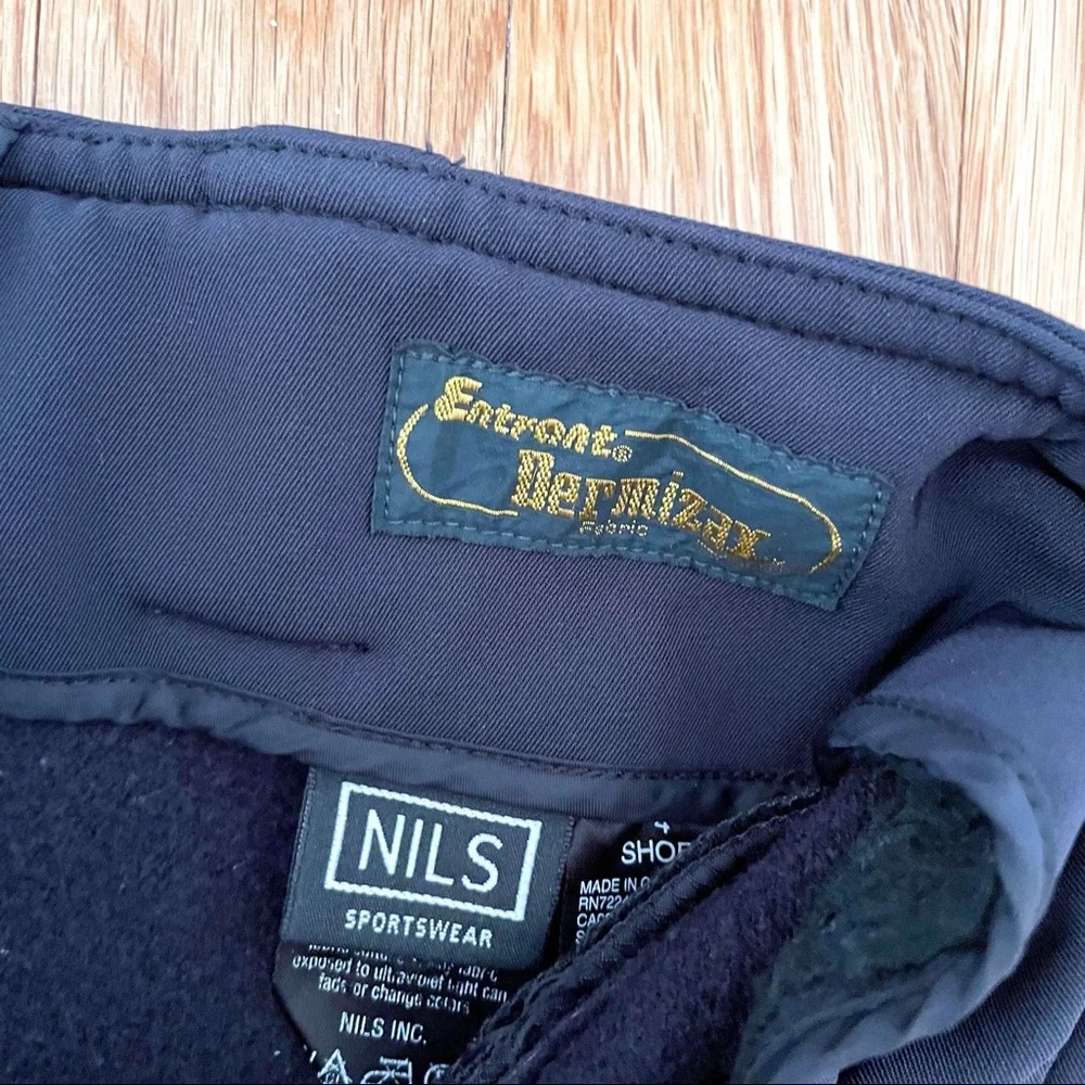 NILS Kids Ski Pants Entrant Dermizax Insulated Waterproof for Snowboarding Black - Picture 3 of 5